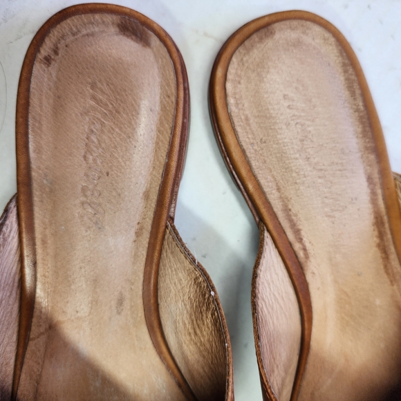 🌸Madewell Emilia Brown Leather Mules 9.5 - Picture 4 of 8